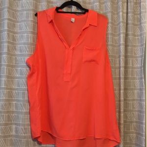 Old navy orange sleeveless blouse